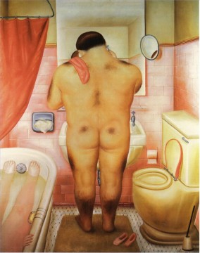 Fernando Botero Painting - Tribute to Bonnard 2 Fernando Botero